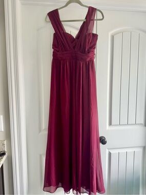 Birdy Grey Burgundy Chiffon Dress